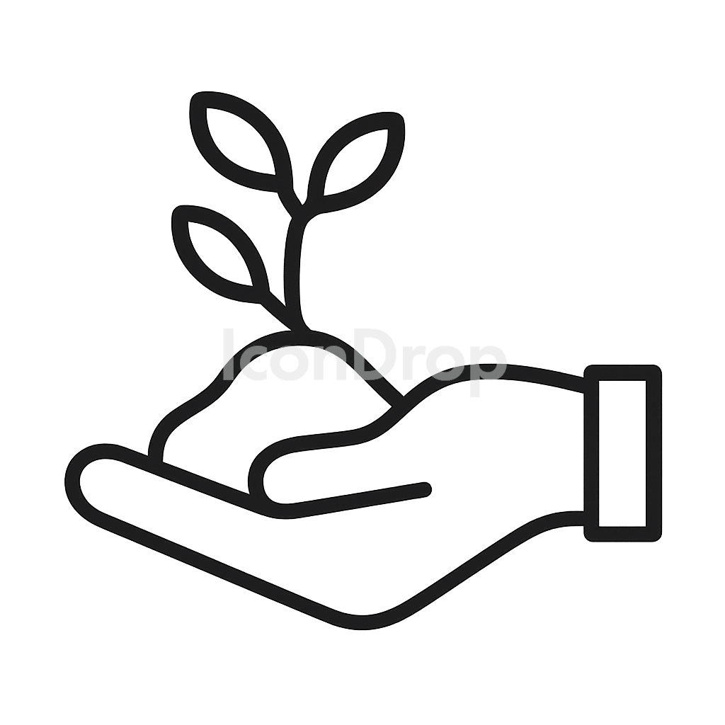 Plant A Tree Icon Outline