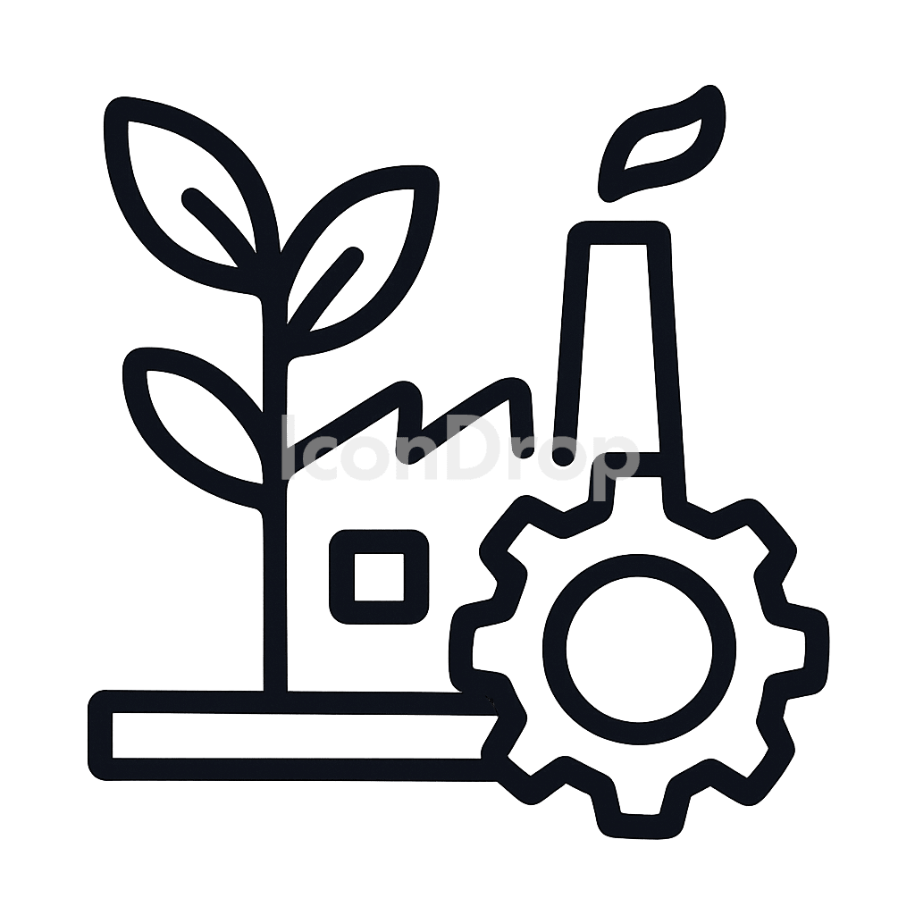 Plant And Machinery Icon Outline