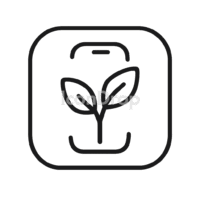 Plant App Icon Outline