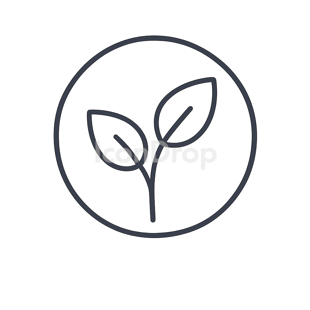 Plant Based Ingredients Icon Outline