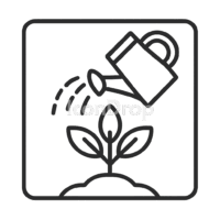 Plant Care Icons Outline