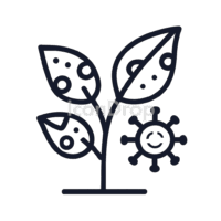 Plant Disease Icon Outline