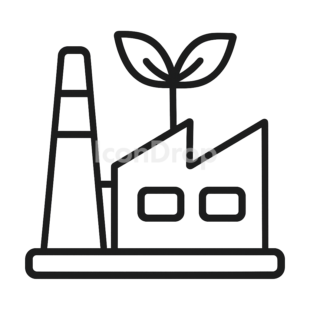 植物工場のアイコン アウトライン