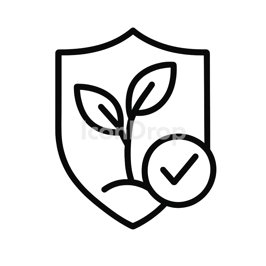 Plant Health Icon Outline