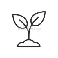 植物のアイコン（アウトライン）
