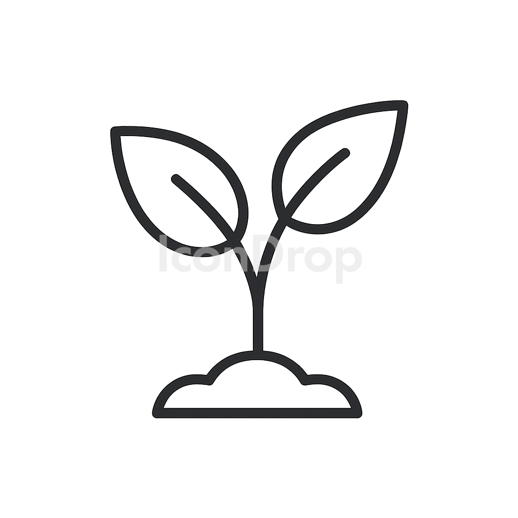 植物のアイコン アウトライン