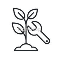 Plant Maintenance Icon Outline