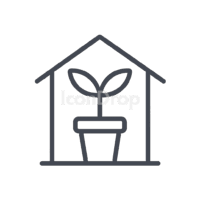 Plant Nursery Icon Outline