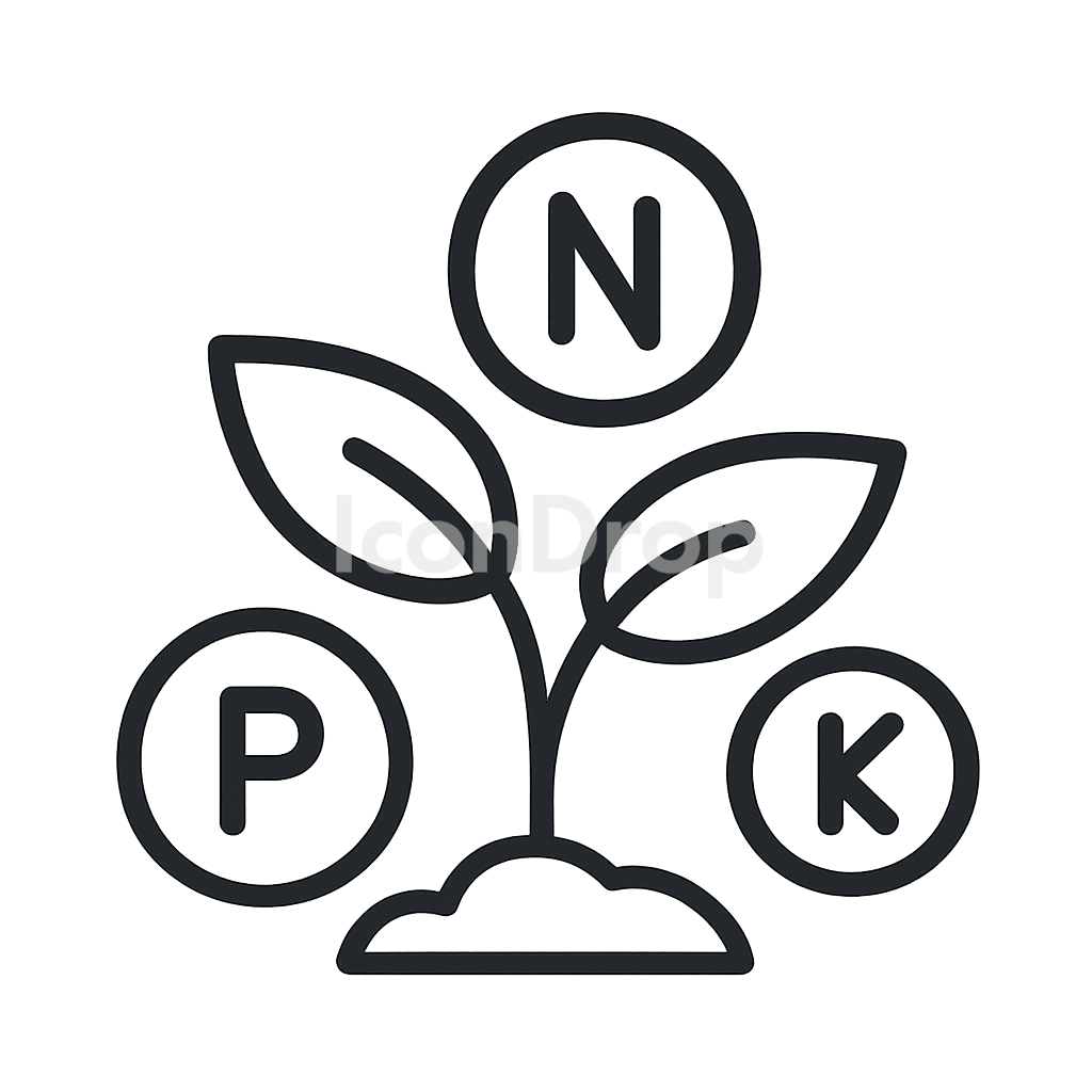 Plant Nutrients Icon Outline