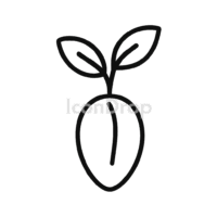 Plant Seed Icon Outline