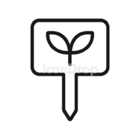 Plant Tag Icons Outline