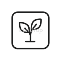 Plant Themed App Icons Outline