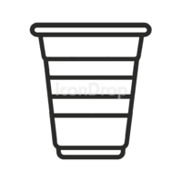 Plastic Cup Icon Outline