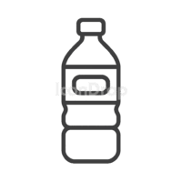 Plastic Water Bottle Icon Outline