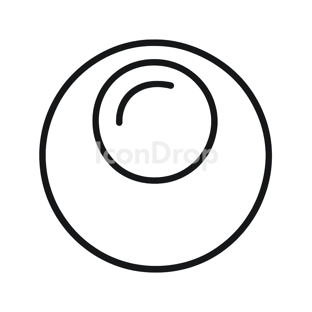 Pool Ball Icons Outline