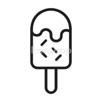Pop Icon Ice Cream Outline