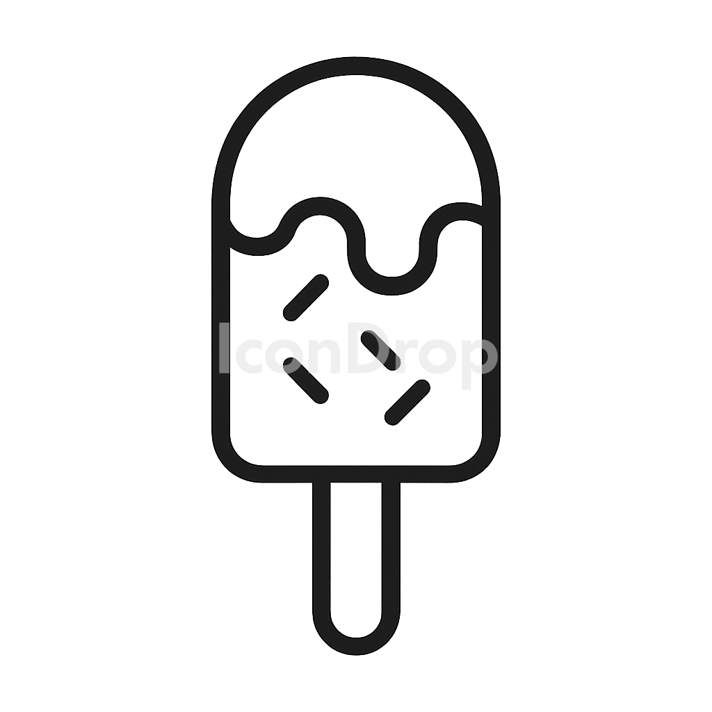 Pop Icon Ice Cream Outline