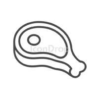 Pork Meat Icon Outline