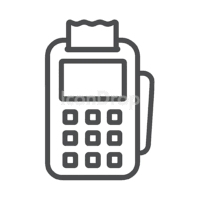 Pos Device Icon Outline