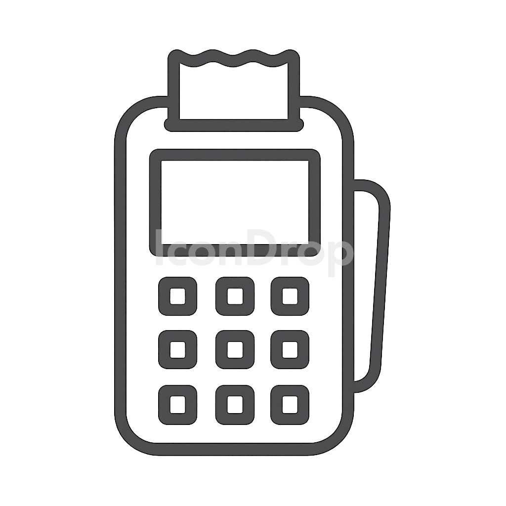 Pos Device Icon Outline