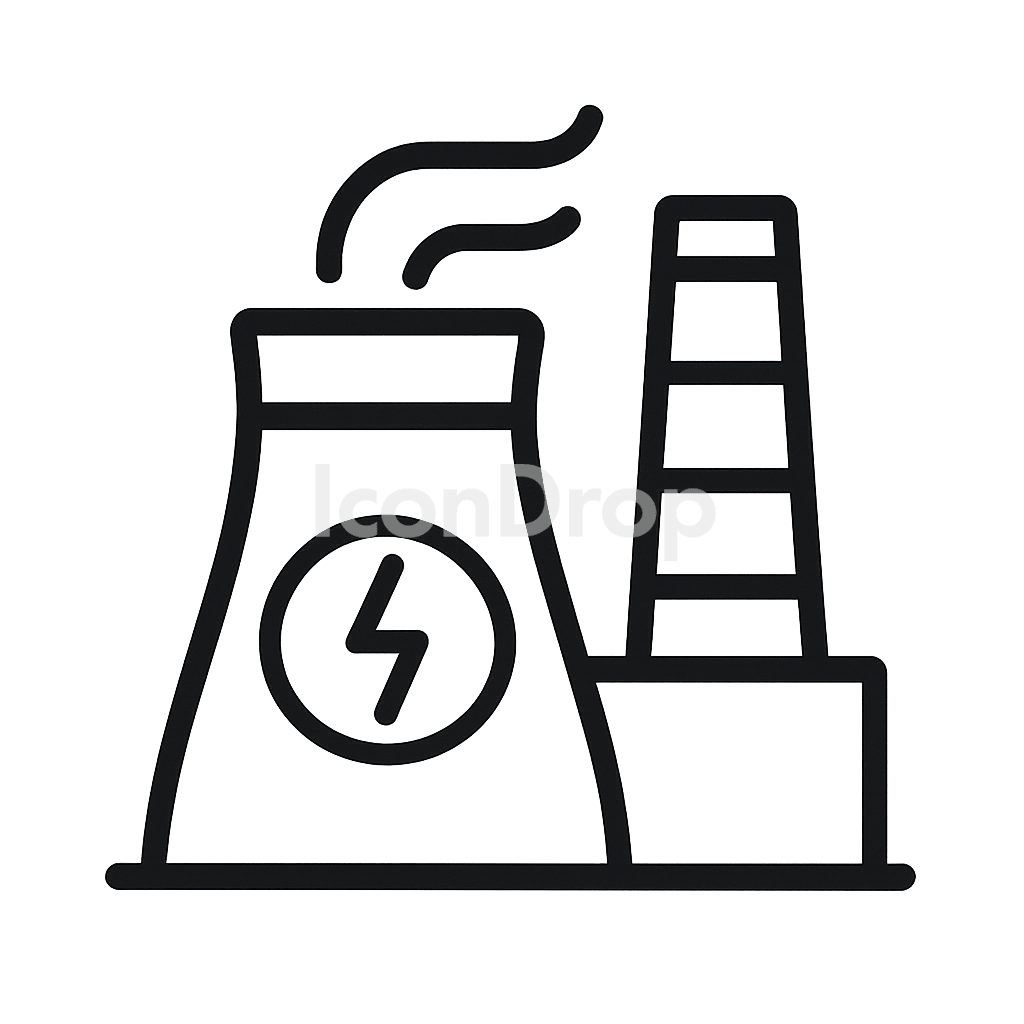 Power Plant Icon Outline