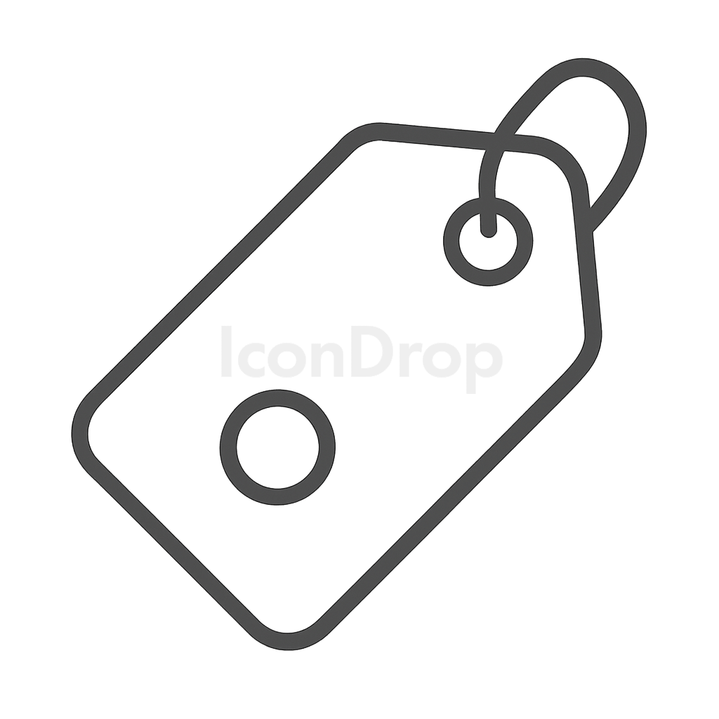 Price Tag Icon Outline