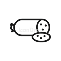 Processed Meat Icon Outline