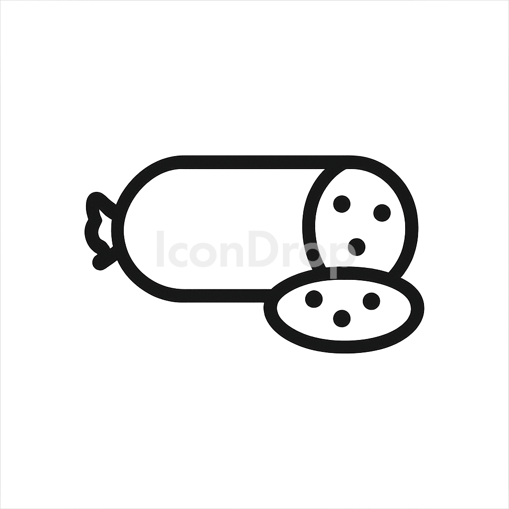 Processed Meat Icon Outline