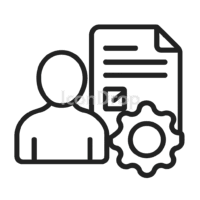 Project Management Office Icon Outline