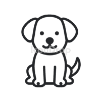 Puppy Dog Icon Outline
