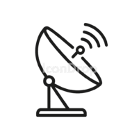 Radar Dish Icon Outline