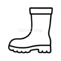 Rain Boots Icon Outline