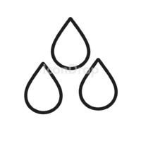Rain Drops Icon Outline