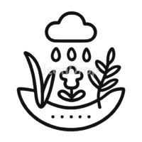 Rain Garden Icon Outline
