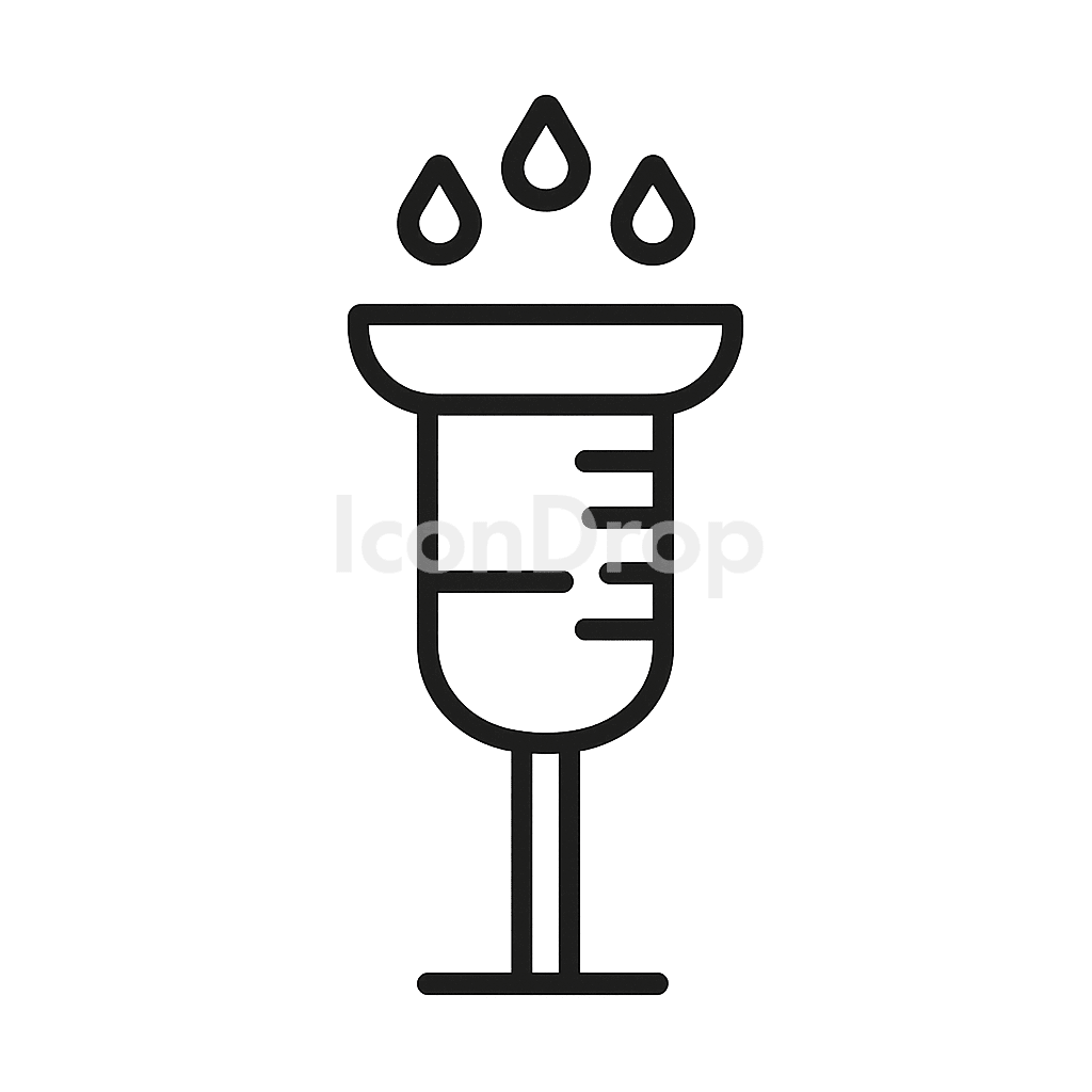 Rain Gauge Icon Outline