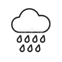 Rain Water Icon Outline