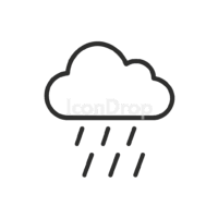 Rain Weather Icon Outline