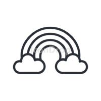 Rainbow Icon Outline