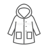 Raincoat Icon Outline