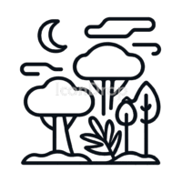 Rainforest Icon Outline