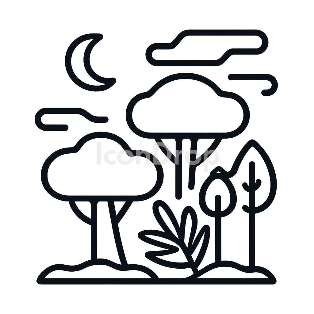 Rainforest Icon Outline