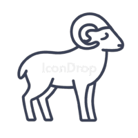 Ram Animal Icon Outline