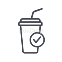 Ready To Drink Icon Outline