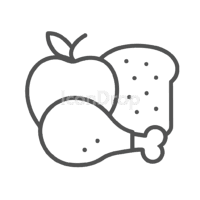 Real Food Icon Outline