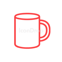 Red Cup Icon Outline