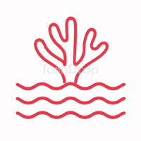 紅海(レッドシー)のアイコン(アウトライン)