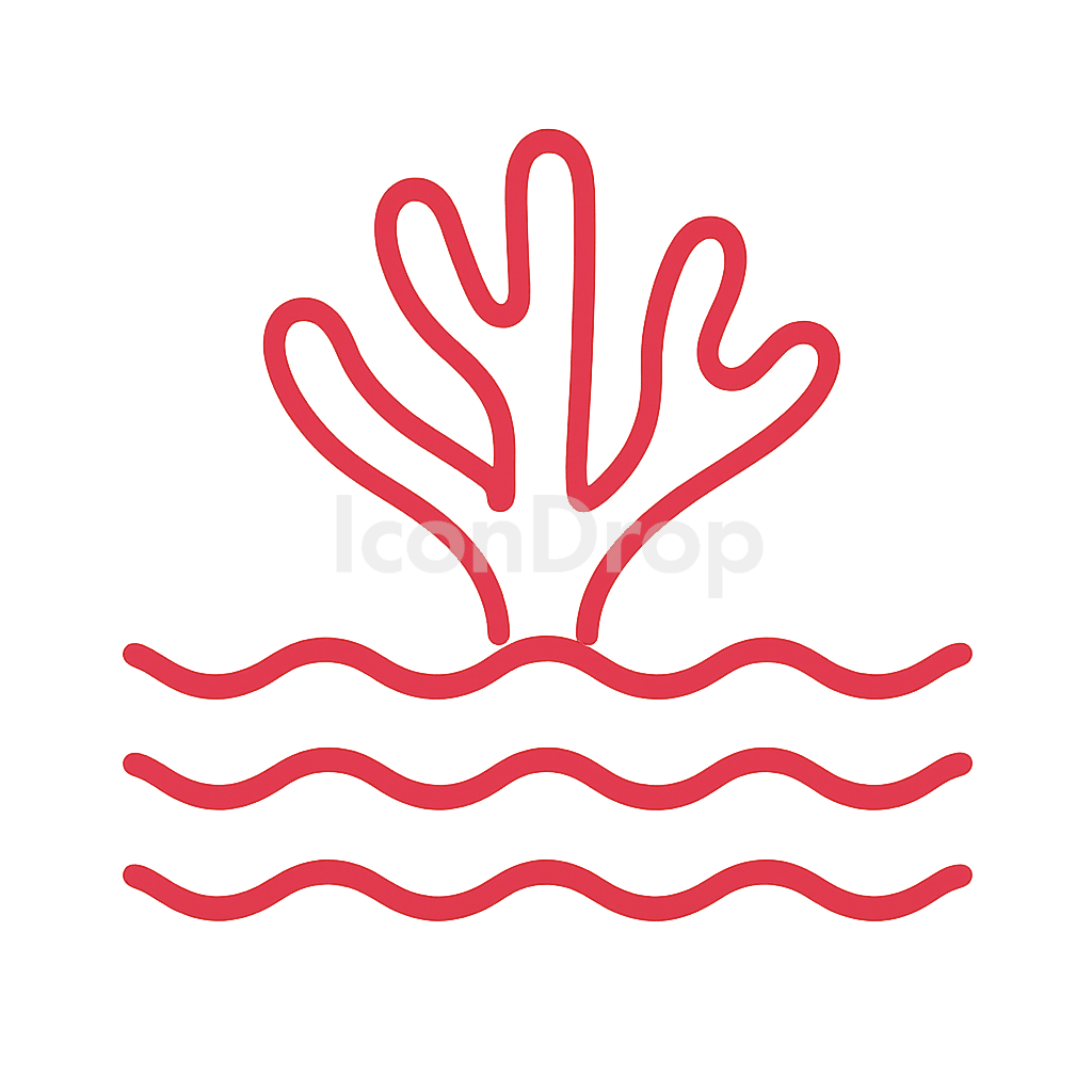 紅海（レッドシー）のアイコン アウトライン