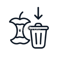 Reduce Food Waste Icon Outline