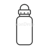 Reusable Water Bottle Icon Outline