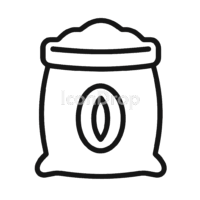 Rice Bag Icon Outline